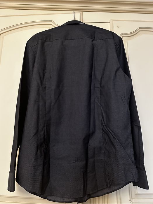 Camasa gri de barbati XL, slim fit, bumbac ( like Massimo Dutti)