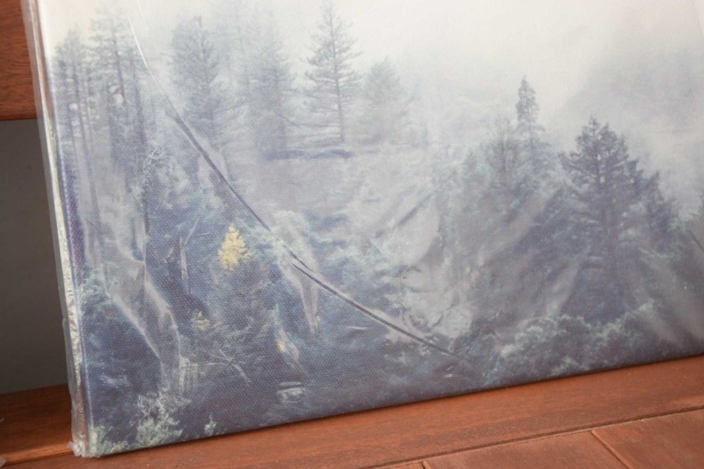 Три картини панно с гора и птици