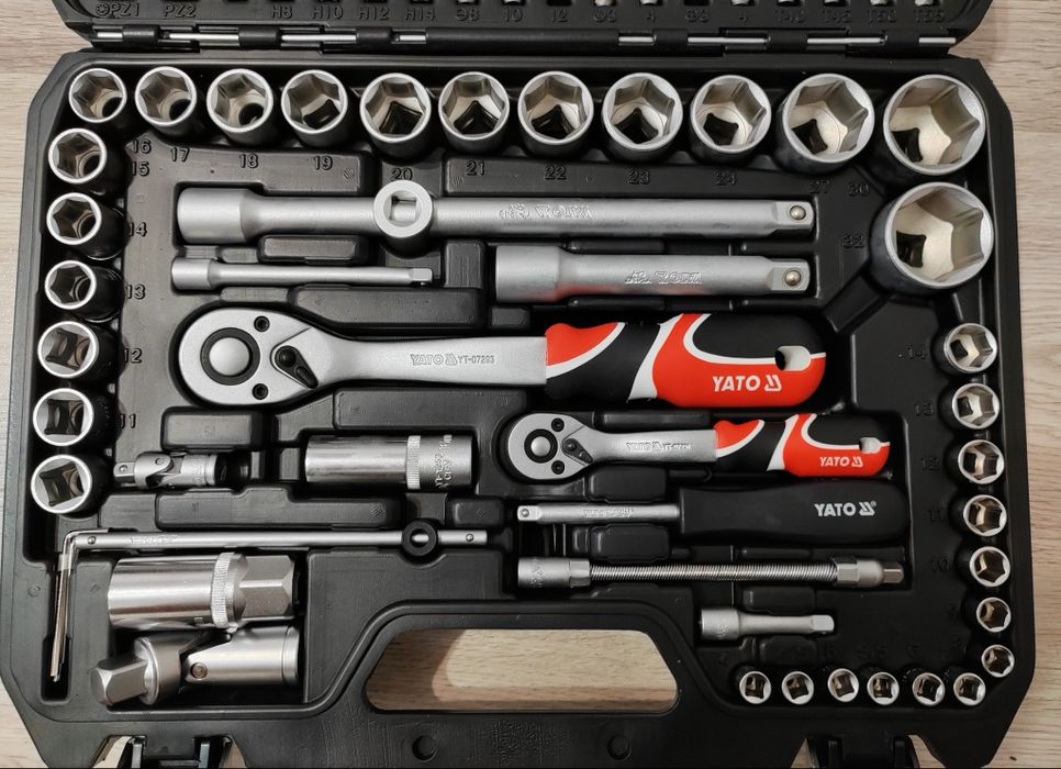 Yato Trusa chei tubulare YT-12681 , profesionala, 1/2"-1/4", 94buc