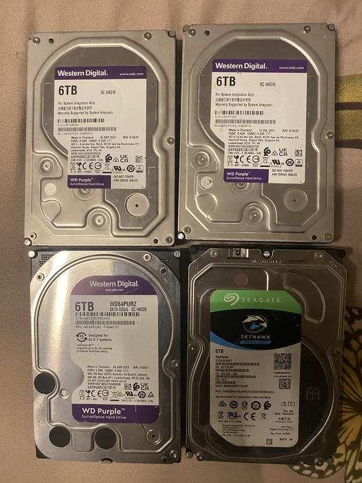 Hard-disk 6 terabytes.