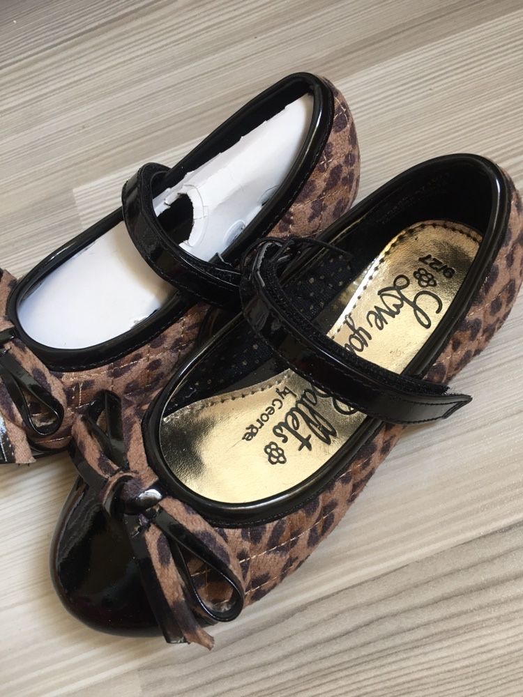 Pantofi NexT animal print 9uk/27 noi