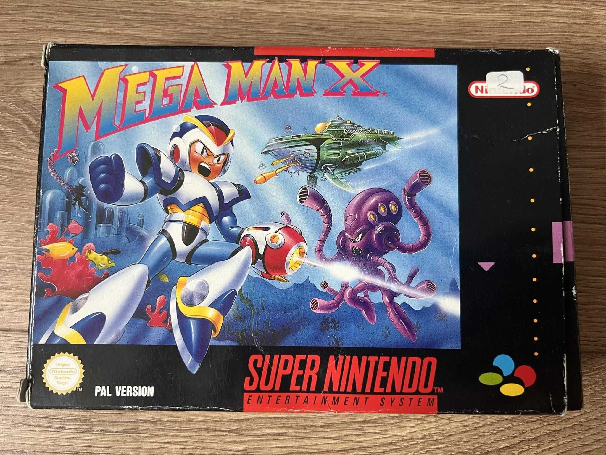 Joc rar de colectie Super Nintendo MEGA MAN X SNES la cutie,engleza