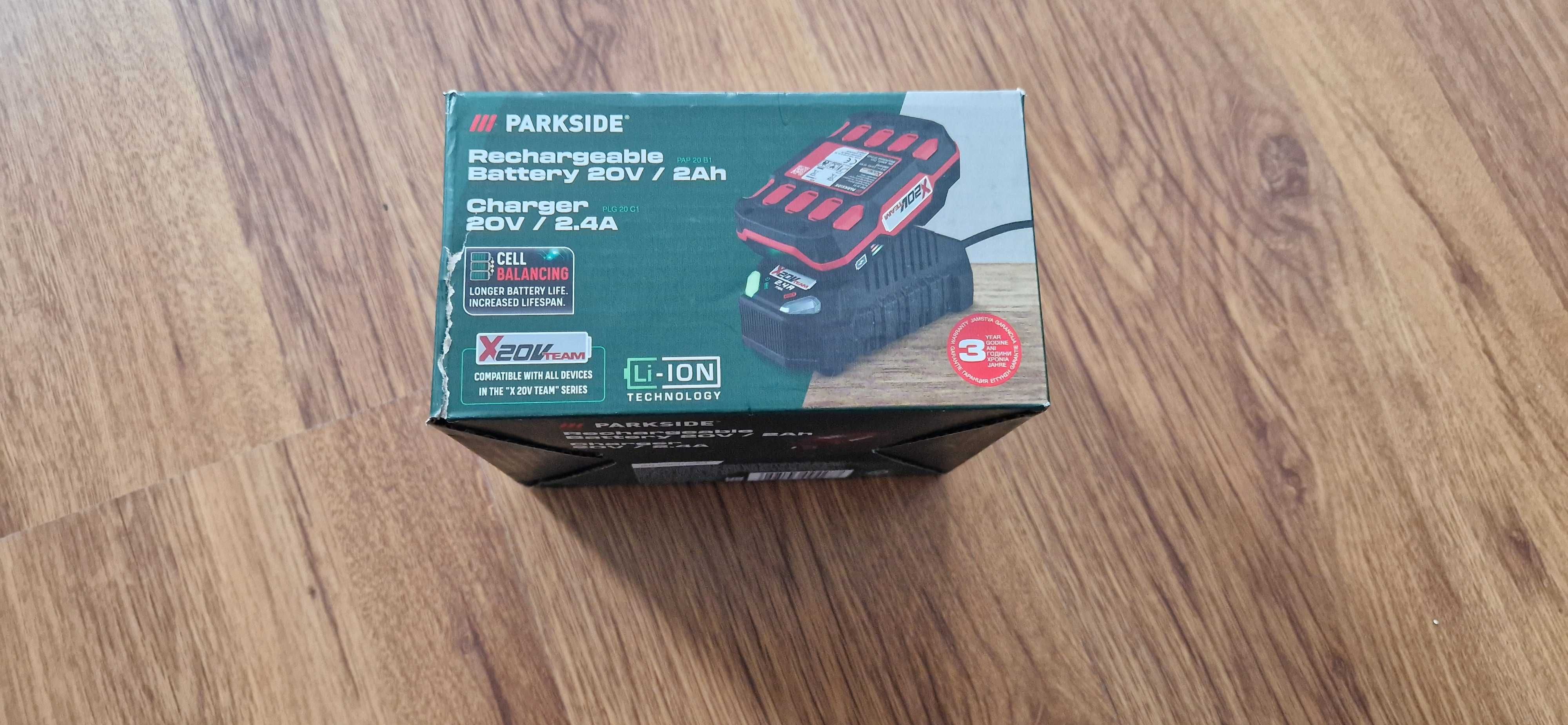 Ударен винтоверт Parkside PSBSA 20-Li D4 с батерия и зарядно гаранция