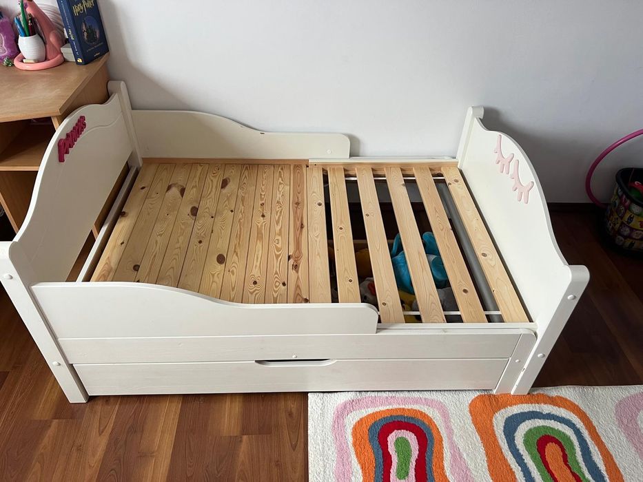 Pat copii lemn masiv