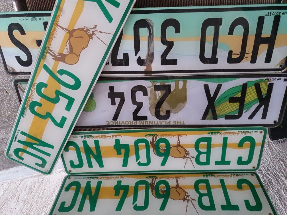 Автомобилни номера от Южна Африка