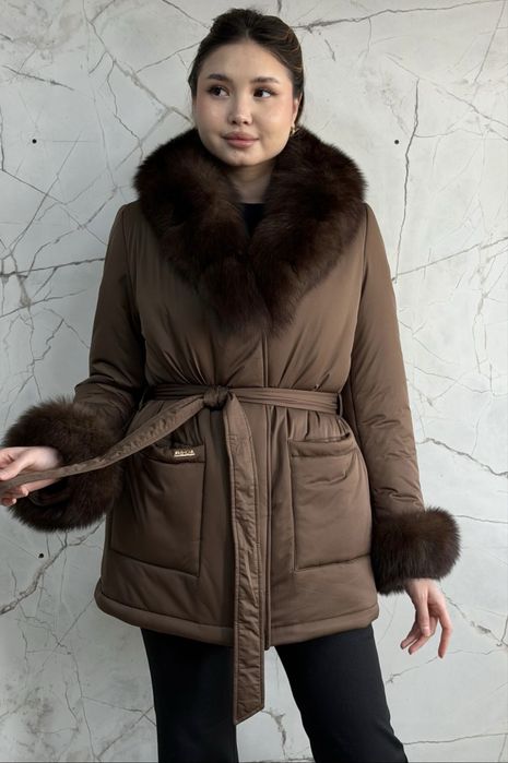 Куртка зимняя коричневая