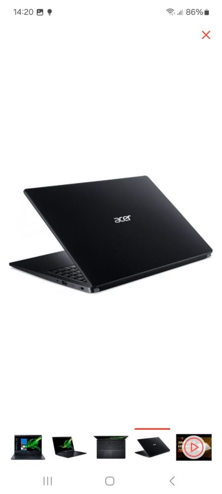 Продам ноутбук Acer Aspire 3 A315-34 серый