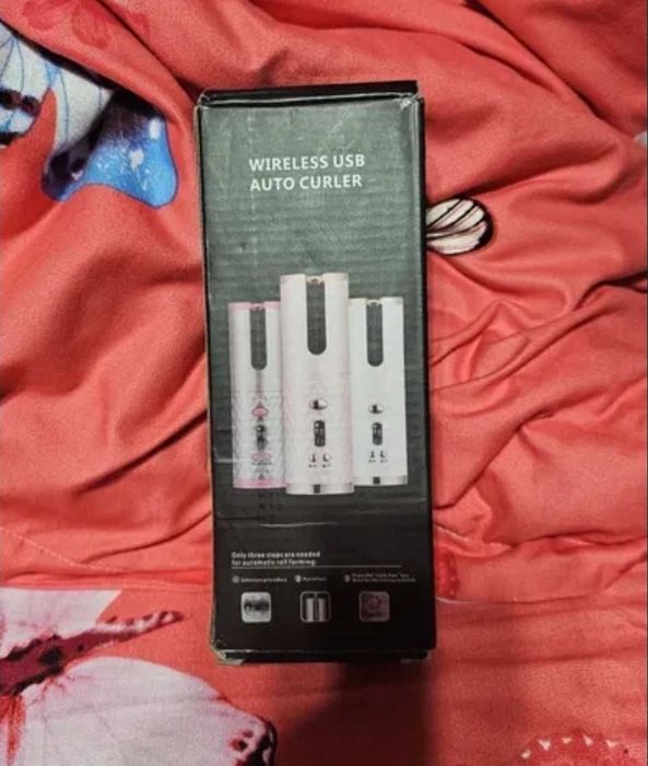 Ondulator fara fir automat, ceramic, portabil, temperatura reglabila