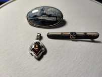 Lot vintage argint de 3 piese diferite