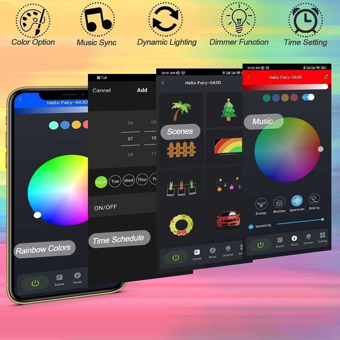 Instalatie rgb pentru craciun