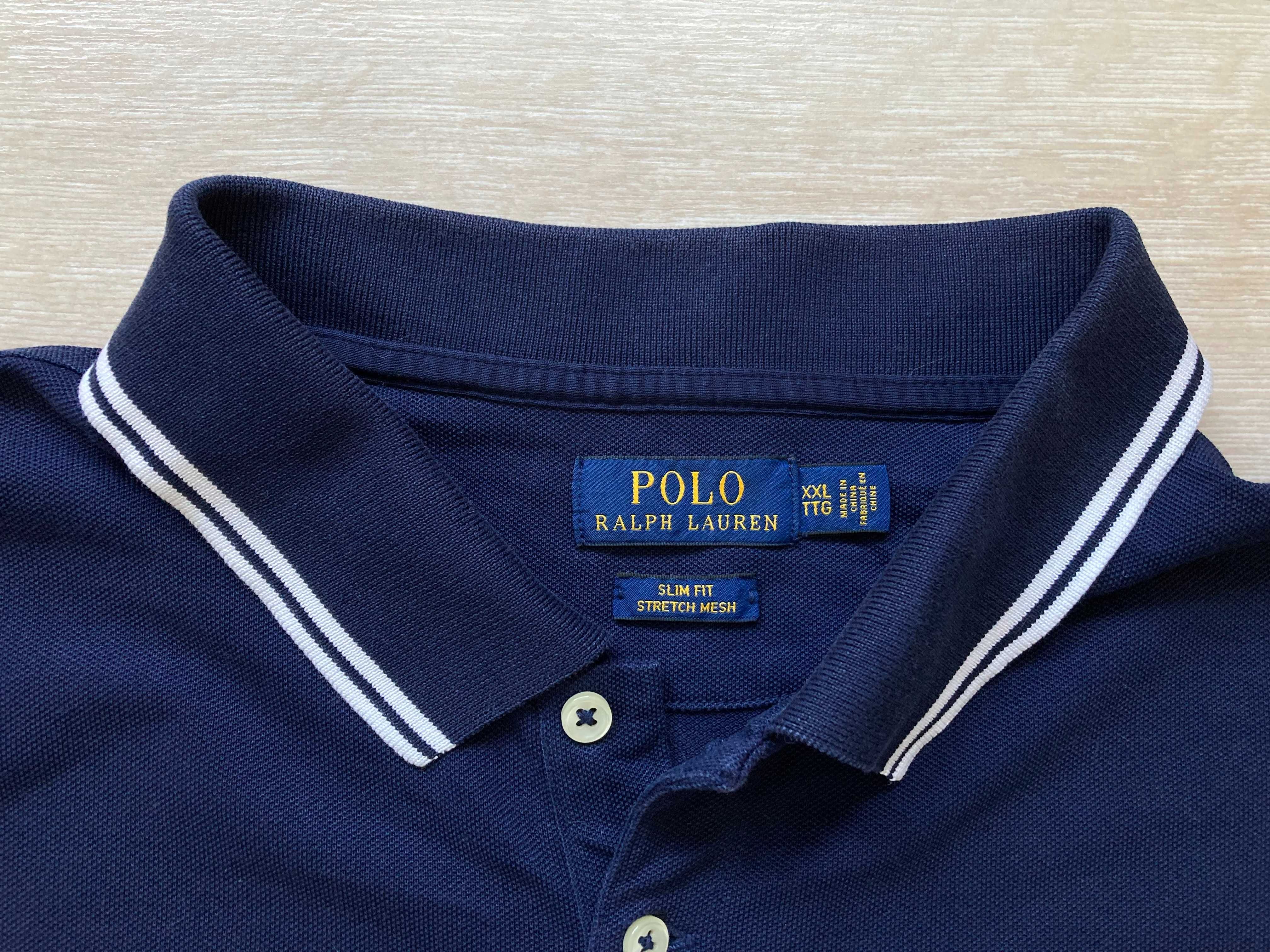 POLO By Ralph Lauren Stretch Mesh мъжка поло тениска XXL TTG Slim Fit