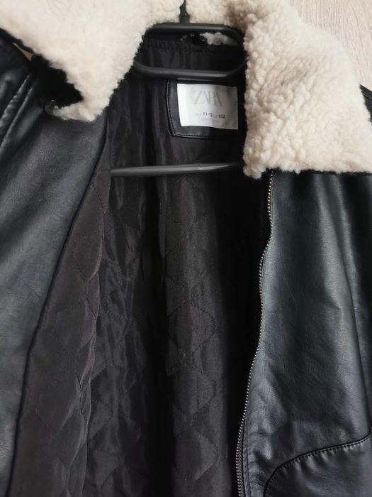 Кожено яке за момче Zara ръст 152/ дамско размер С