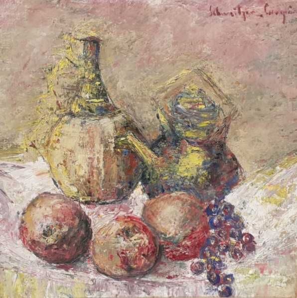 Tablou vechi - fructe   - semnat Schweitzer Cumpana