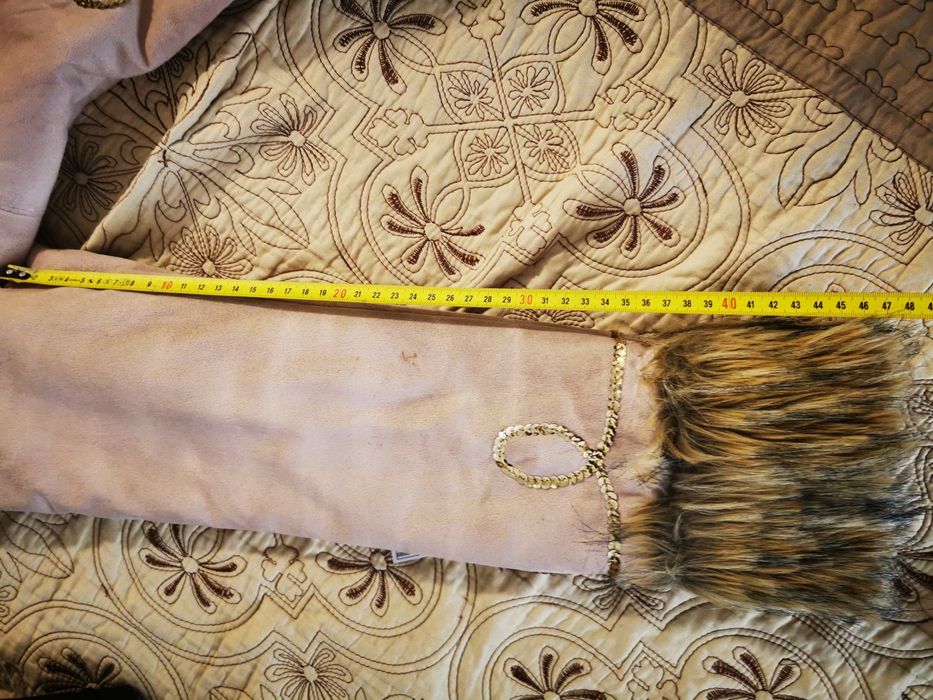 Cojocel catifelat cu blana sintetica mărimea 36/38