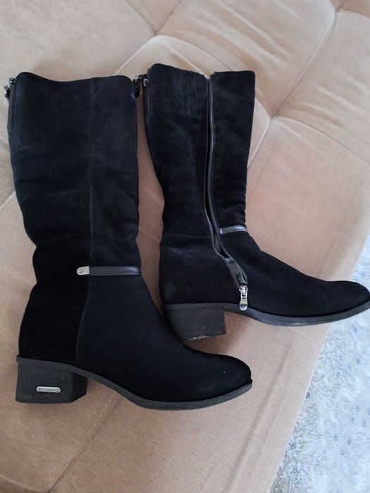 Сапоги натуральная замша,цигейка