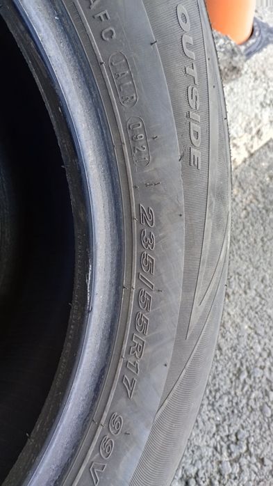 Vând un set de 4 cauciucuri cu prof de 3-5mm