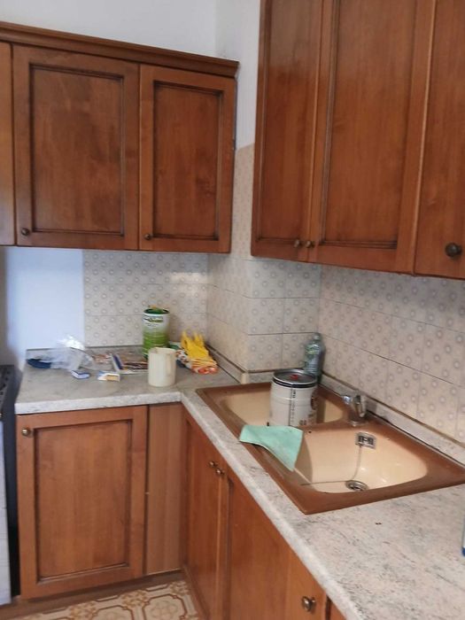 Bucatarie pe Colt cu Masa si 6 Scaune