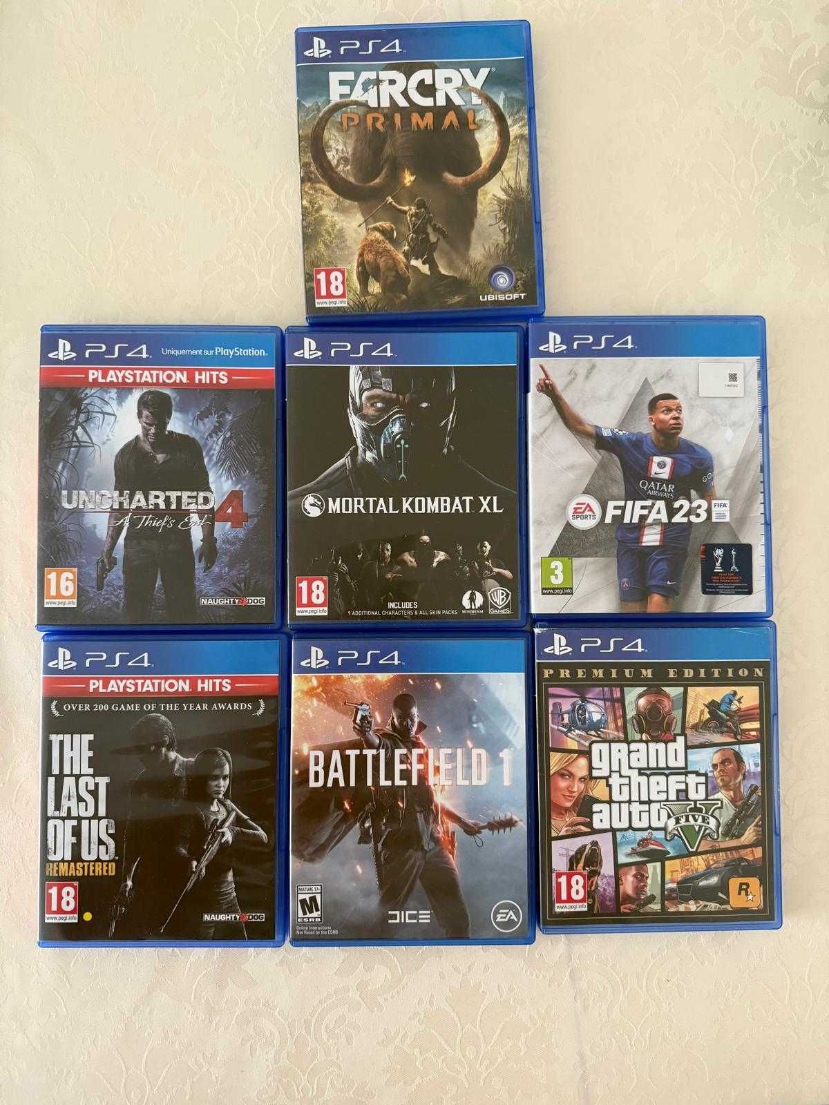 PS4 Slim 1TB + 2 Controlere + 7 Jocuri TOP – Funcționează Perfect!