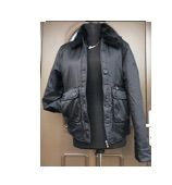 SERGIO TACCHINI Geaca Fashion Tip Aviator Guler Blana Naturala Italia