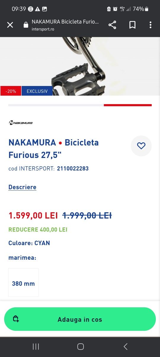 Bicicleta Nakamura 27.5