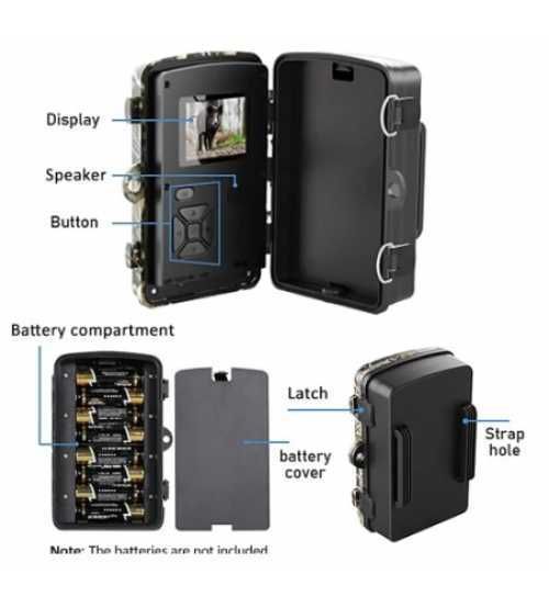 Camera Supraveghere,, Alimentare Cu 4-8 Baterii, IR, Sd, Ecran 2