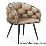 Scaun Living din catifea Modern 3 culori LUX DHB 256 LIVRARE GRATUITA!
