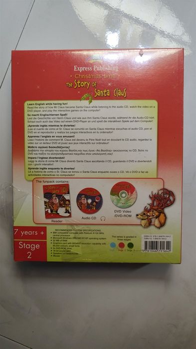 The Story of Santa Claus Funpack for CHildren Jenny Dooley CD DVD
