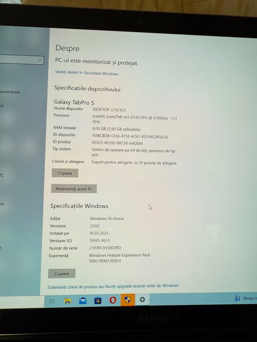 Tableta/Laptop 2/1 Samsung Galaxy Tab ProS - 12 inch