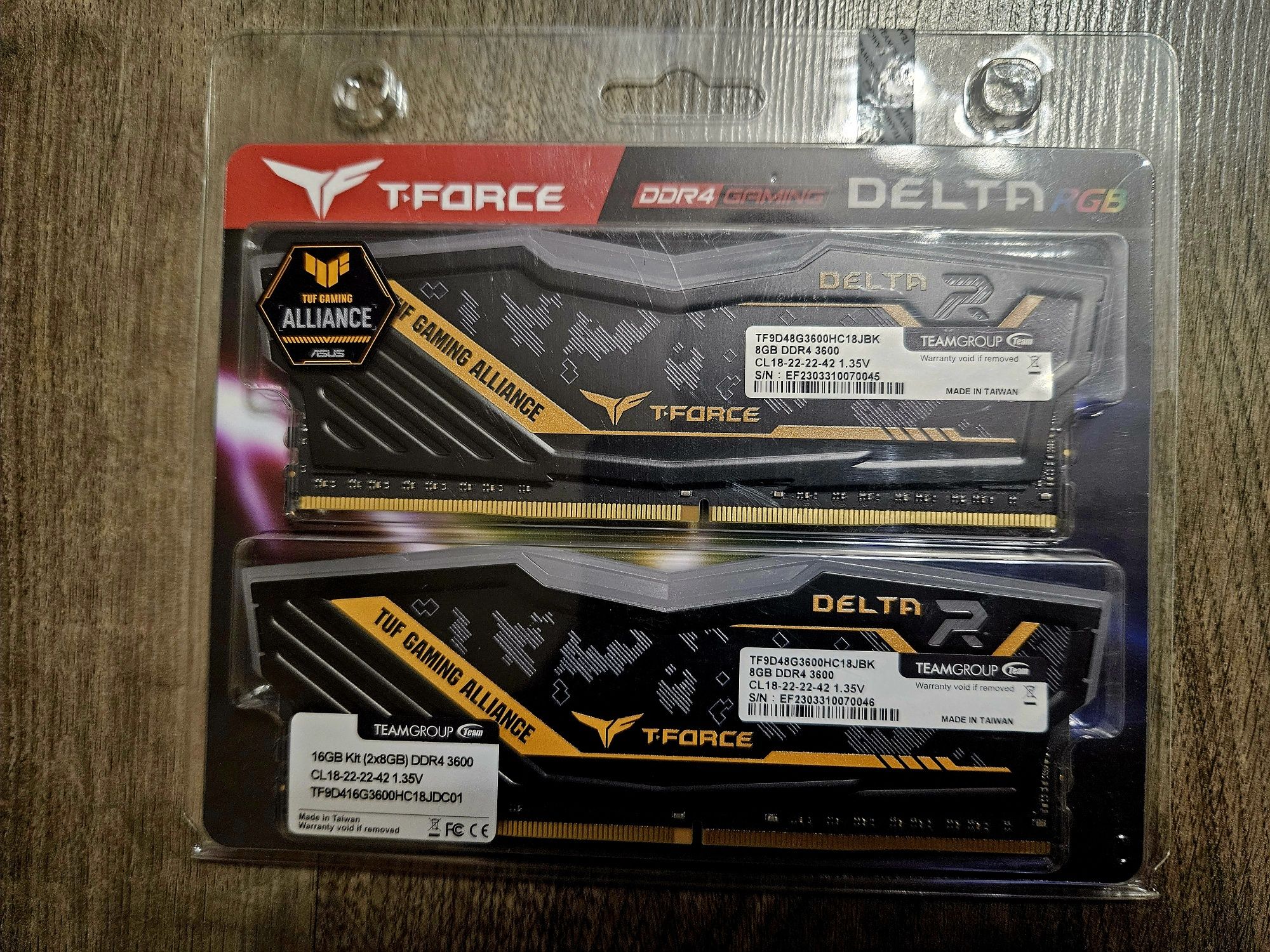 DDR4 T-Force Delta TUF Gaming RGB