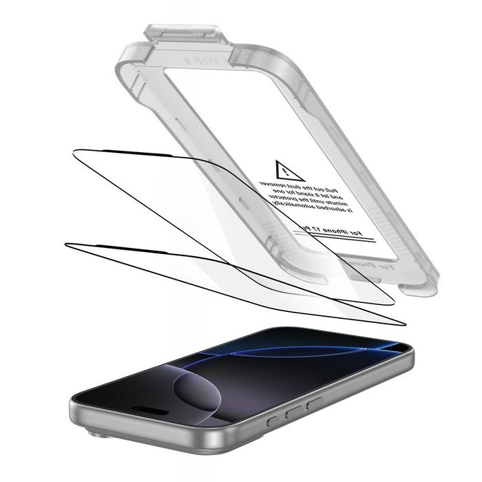 Tech-Protect Quick Set–Стъклен протектор (2 бр.) за iPhone 17 Pro/Max