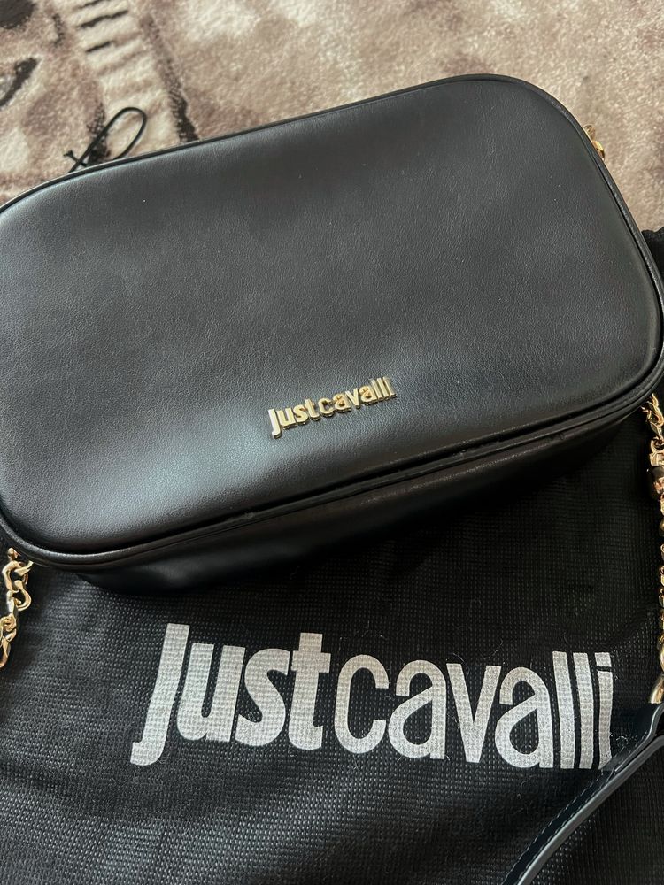 Черна чанта Just Cavalli