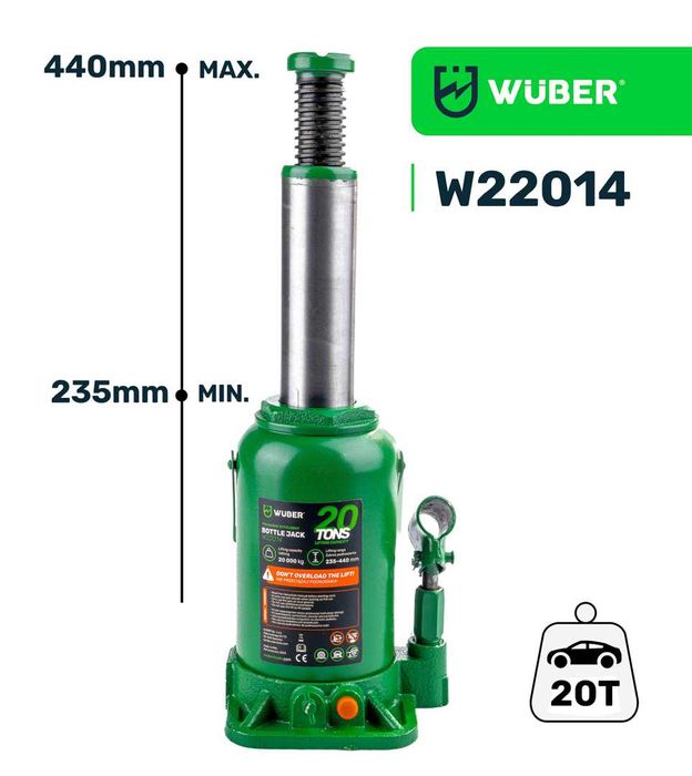 Cric hidraulic tip butelie 20T Wuber