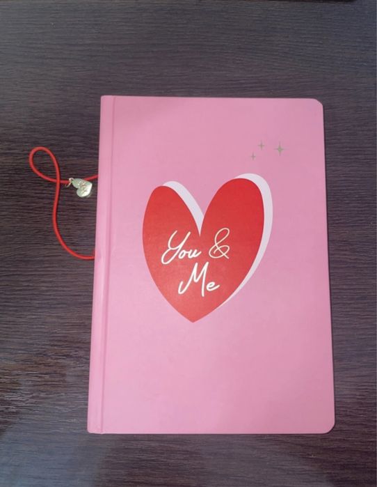 Agendă inimioară roz