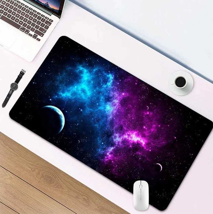 Mousepad XXL Model Cosmos pentru Gameri si Home office 90 x 40 cm
