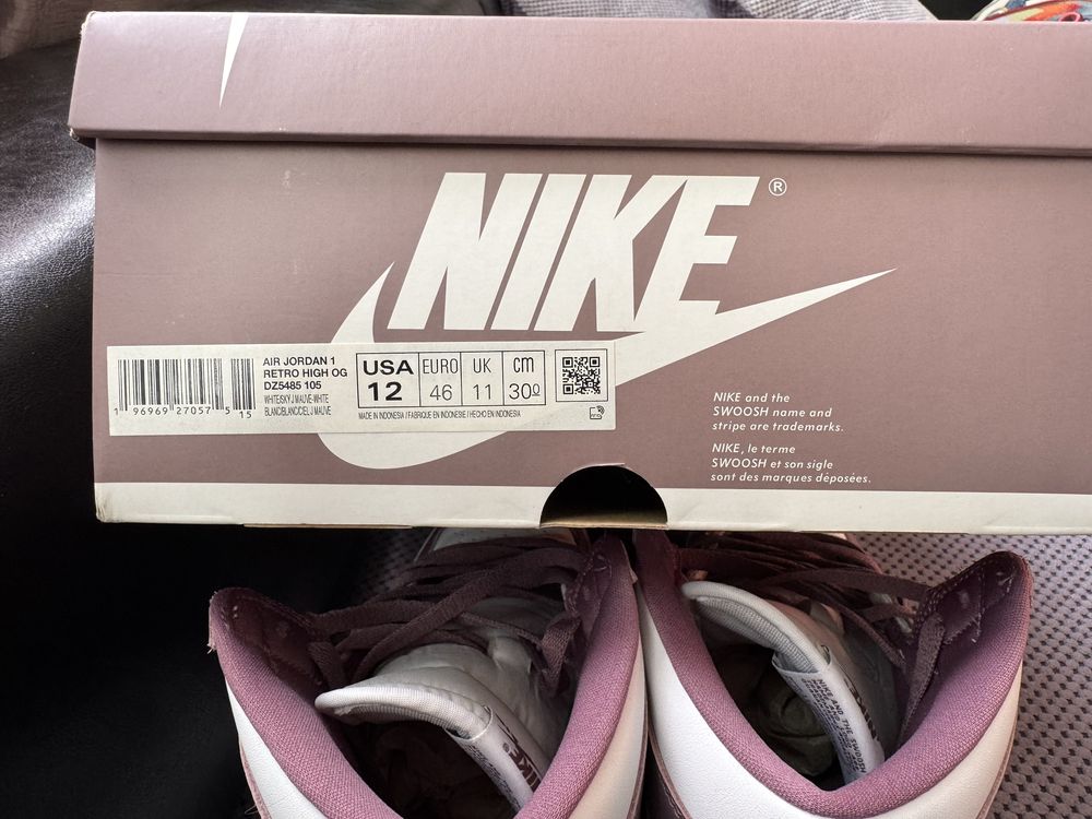 Кецове Air Jordan 1 Retro High OG Mauve - 46