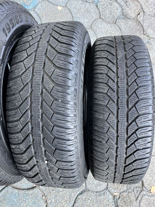 Jante 5x114.3mm, anvelope iarna 195/65 R15 Mazda Kia Hyundai Renault