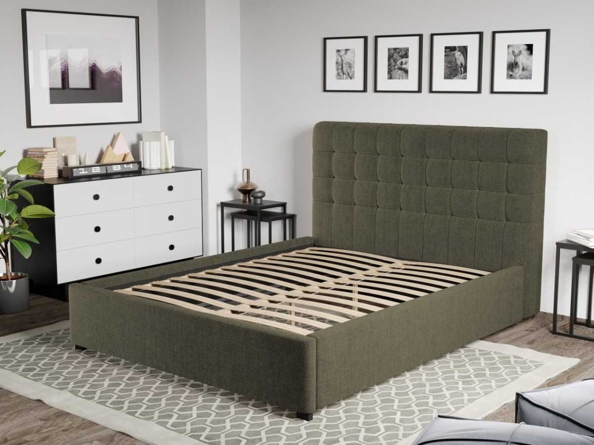 Pat Tapitat Rivo Verde inchis - Eden 12 cu somiera fixa