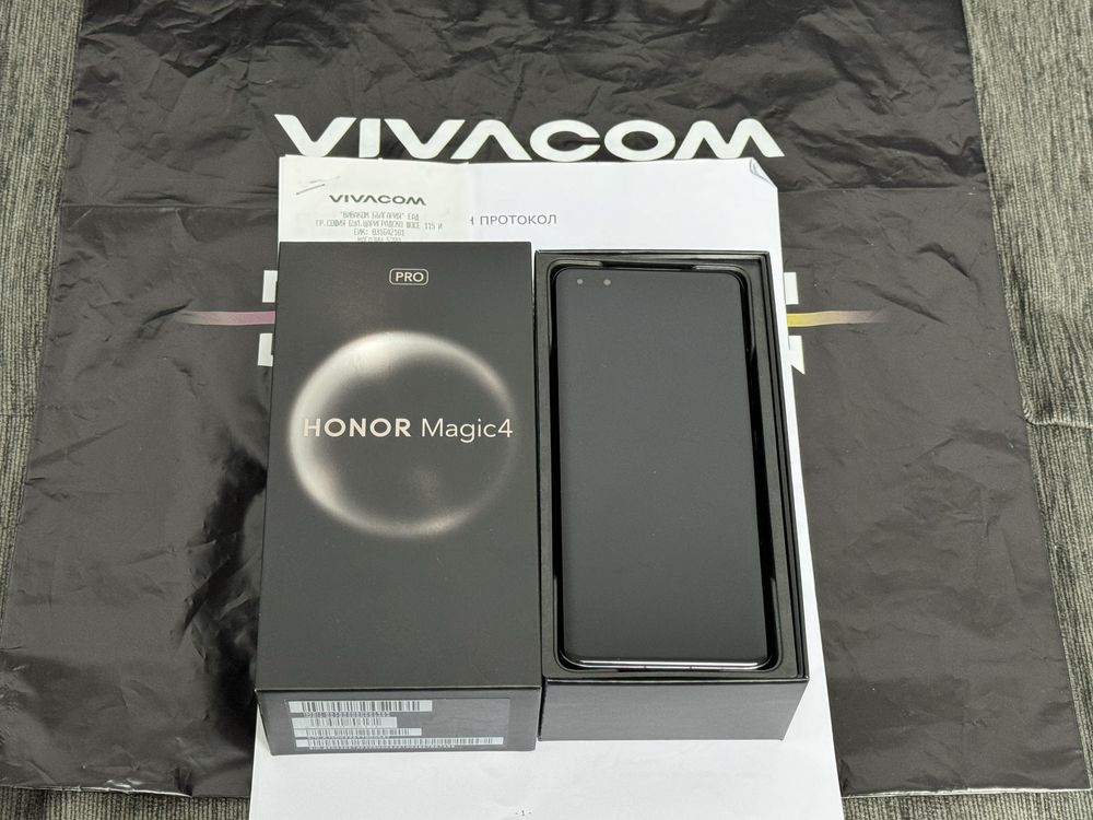 KATO НОВ 256GB Honor Magic 4 Pro Vivacom Гаранция 2025г. Black