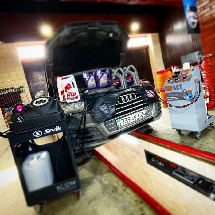 Замена масла в ДВС, АКПП, антифриза, промывка топливной системы, СТО