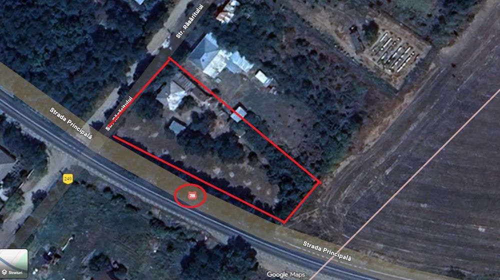 Vand teren/casa ptr afacere 2400 mp cu deschidere la DN1B Buzau-Braila