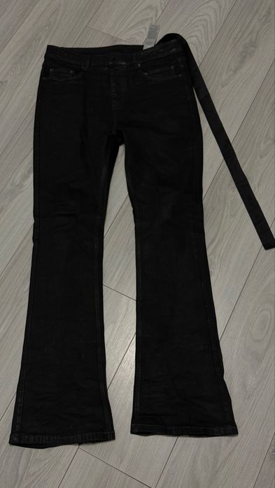 Rick owens waxed denim