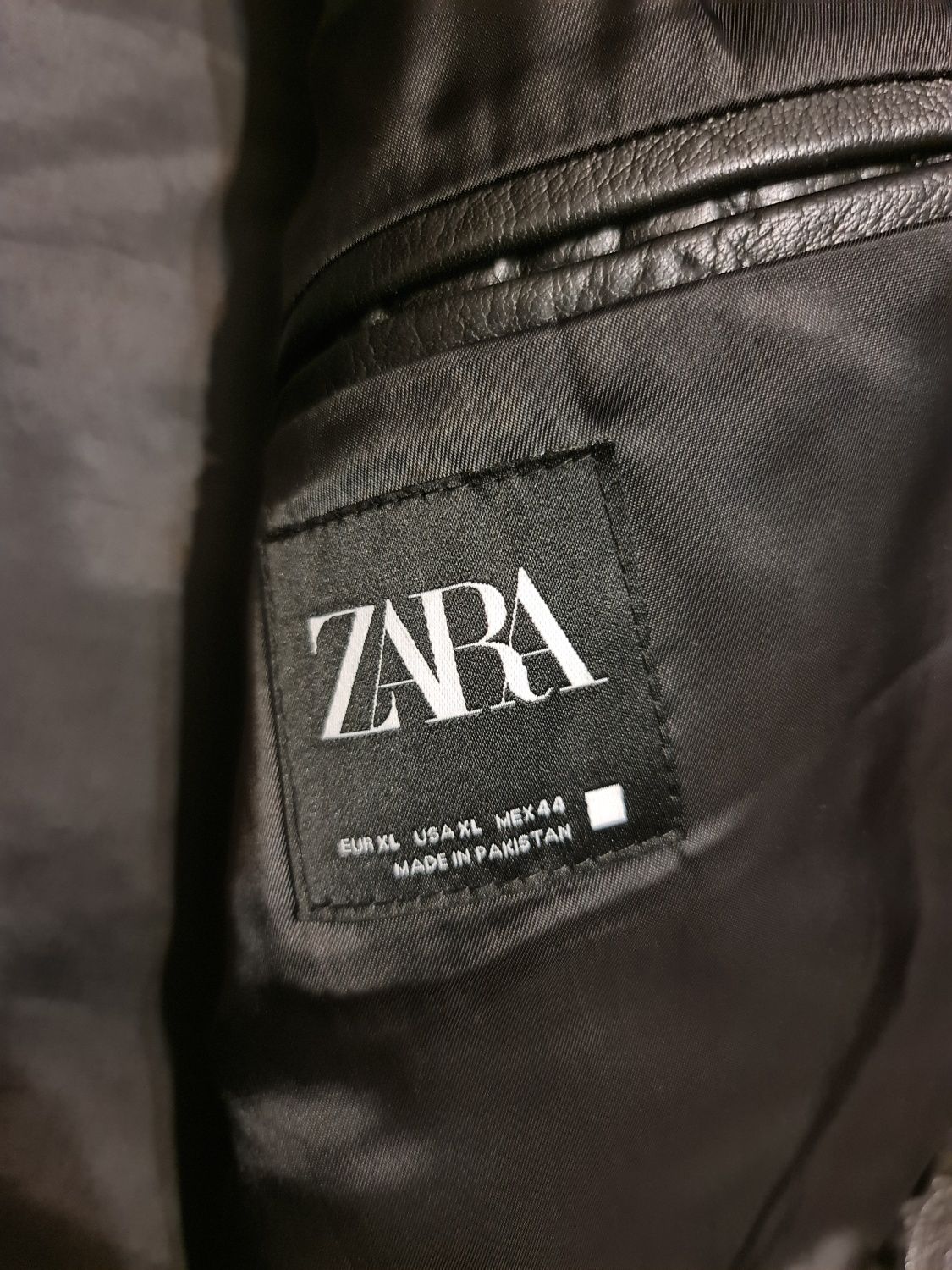 Zara geaca de piele bărbați XL