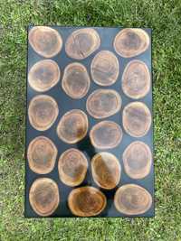 Masa din lemn de cires si rasina epoxidica