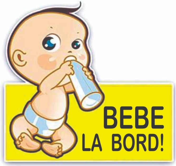 Baby on board sticker autocolant