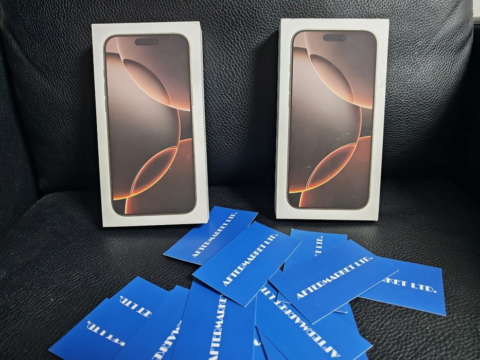 ^^^КАТО НОВ 256GB iPhone 16 Pro Max Гаранция Техномаркет 2026г. Desert