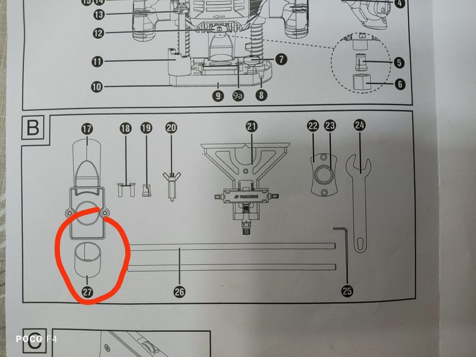 Оберфреза Parkside POF 1200 E4