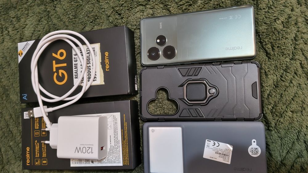 Telefon mobil realme GT6, 8GB RAM, 256GB, 5G, Razor Green