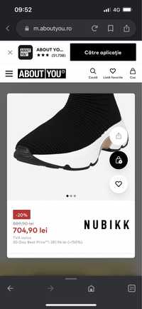 Sneaker înalt Nubikk negru