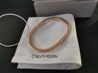 Гривна Calvin Klein Rose Gold Hook Thin Bangle розово злато
