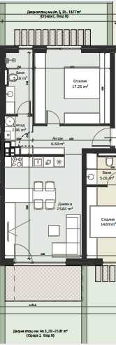 Продава се Двустаен апартамент в София, Малинова долина - 78 кв.м за 1969 €/кв.м - Снимка #2